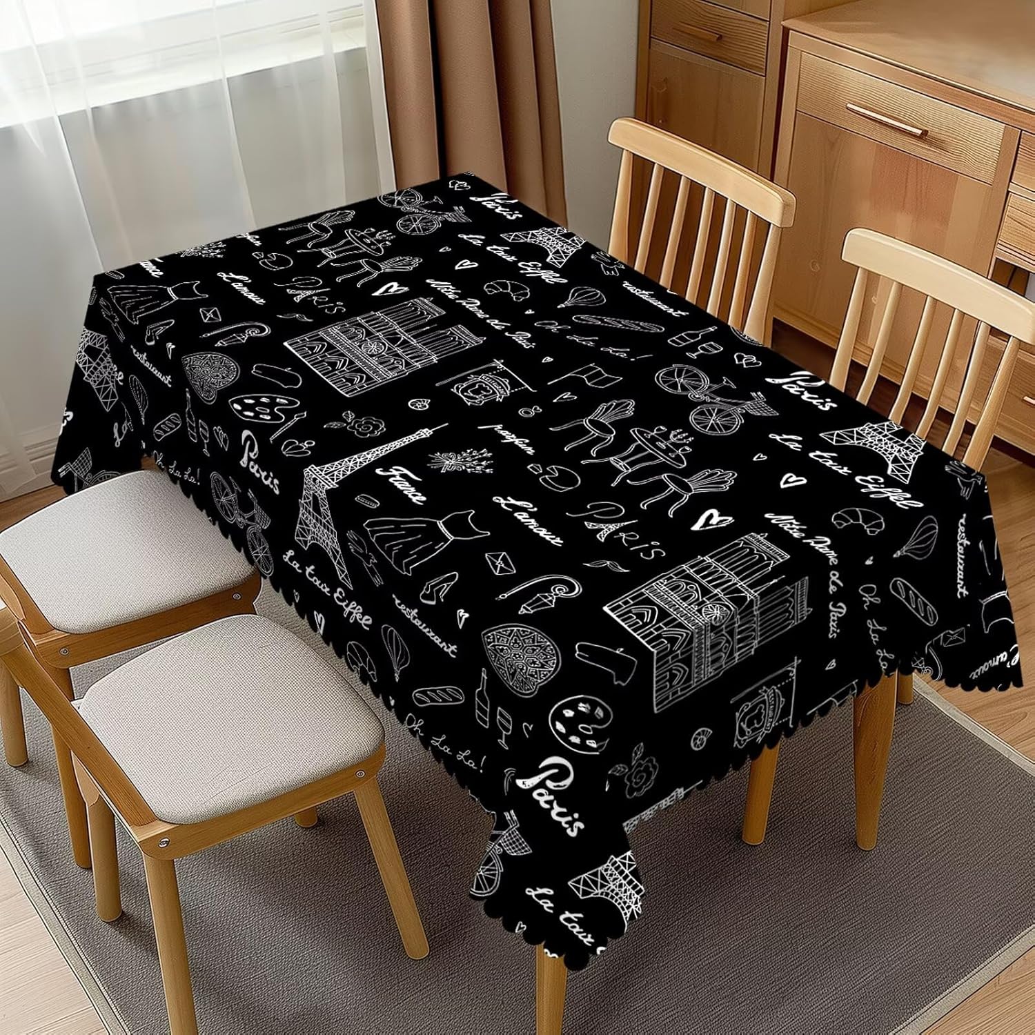 Home Textiles Paris - Tovaglia con torre Eiffel, Francia, Parigi,