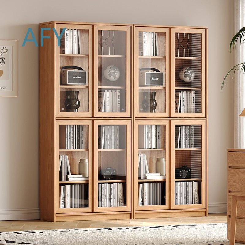 Muji Home Storage - Libreria in Quercia Massiccia con Ante