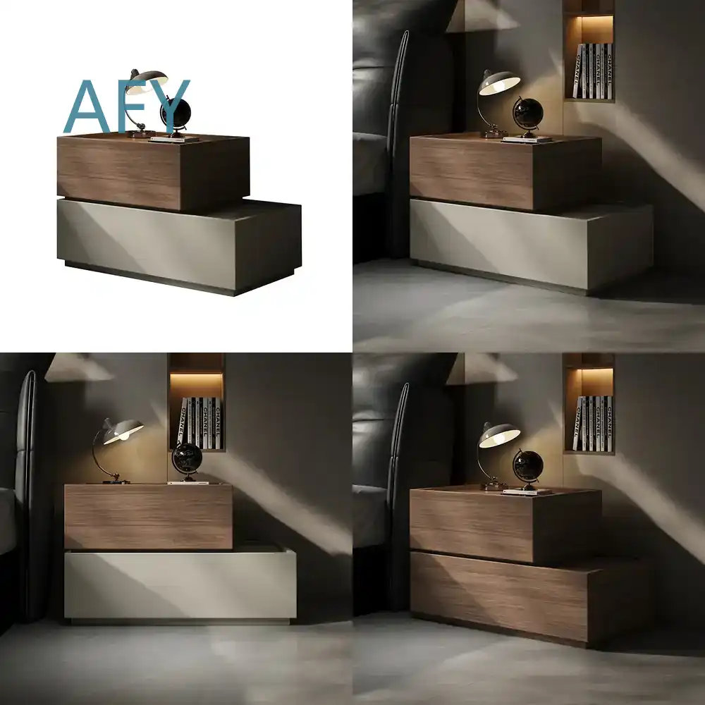Muji Home Storage - Comodino Creativo in Legno Massello per