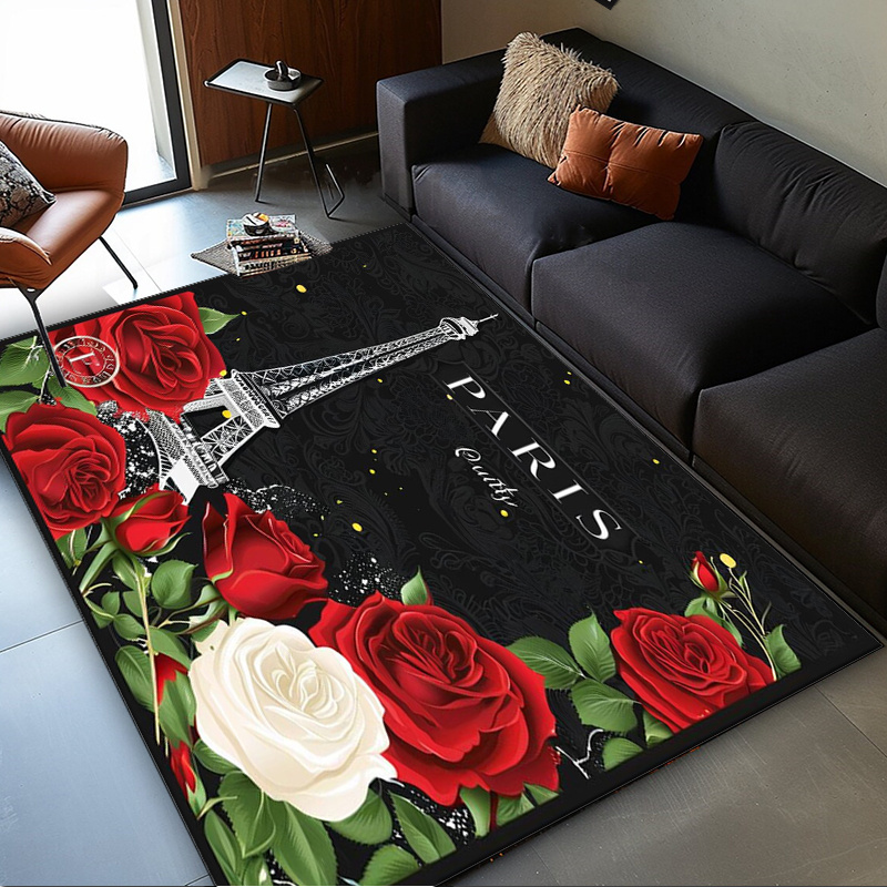 Home Textiles Paris - Tappeto romantico con rose della Torre